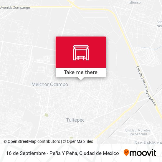 16 de Septiembre - Peña Y Peña map