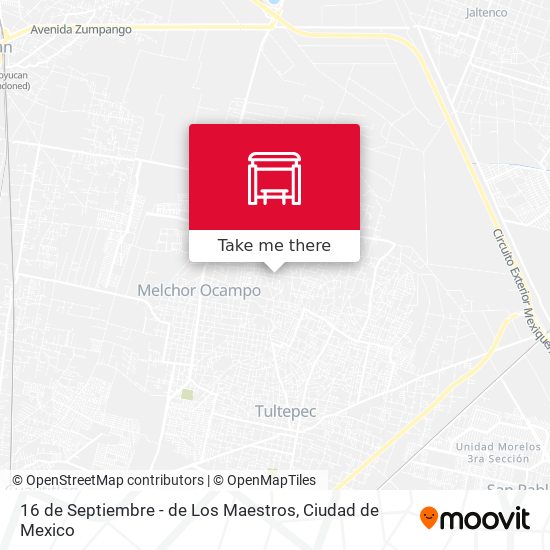 16 de Septiembre - de Los Maestros map