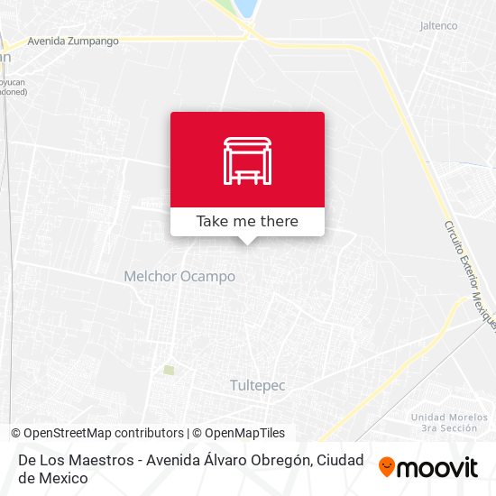 De Los Maestros - Avenida Álvaro Obregón map