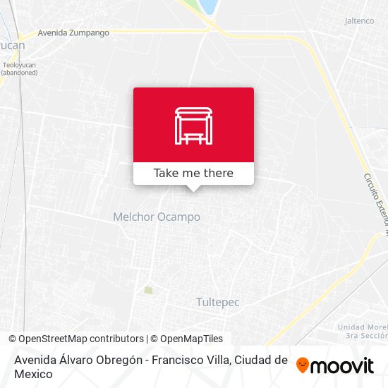 Avenida Álvaro Obregón - Francisco Villa map