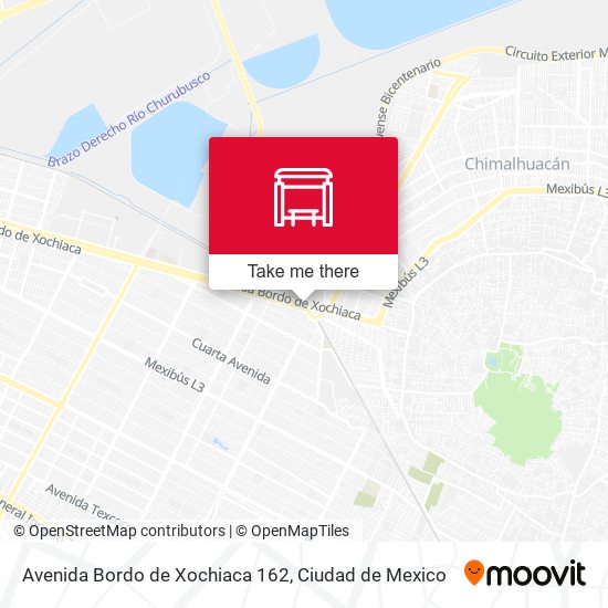 Mapa de Avenida Bordo de Xochiaca 162
