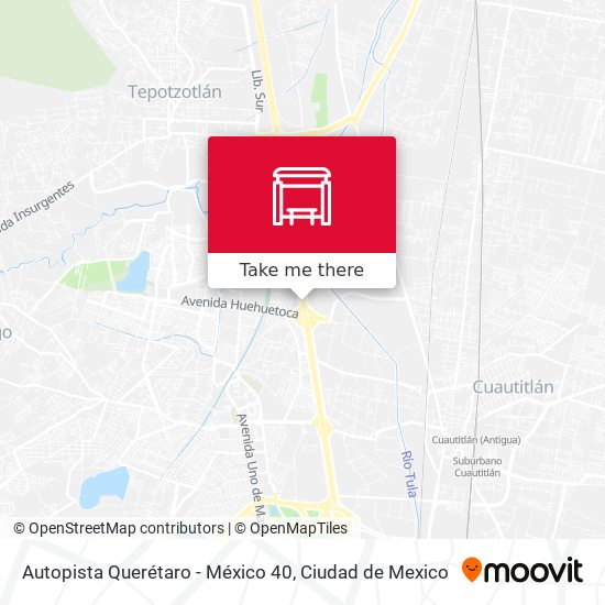Autopista Querétaro - México 40 map