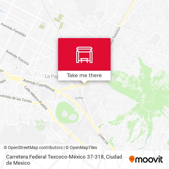 Carretera Federal Texcoco-México 37-318 map