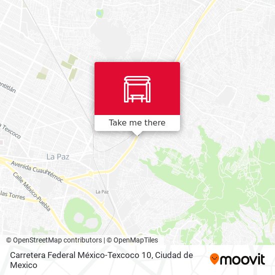 Carretera Federal México-Texcoco 10 map