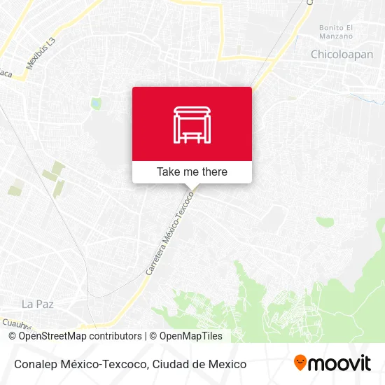 Mapa de Conalep  México-Texcoco
