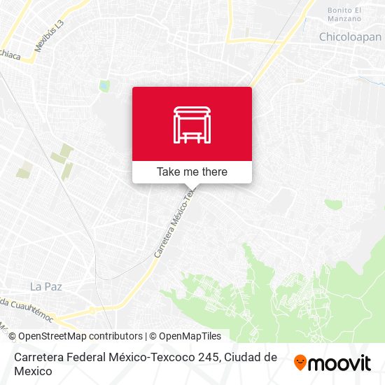 Carretera Federal México-Texcoco 245 map