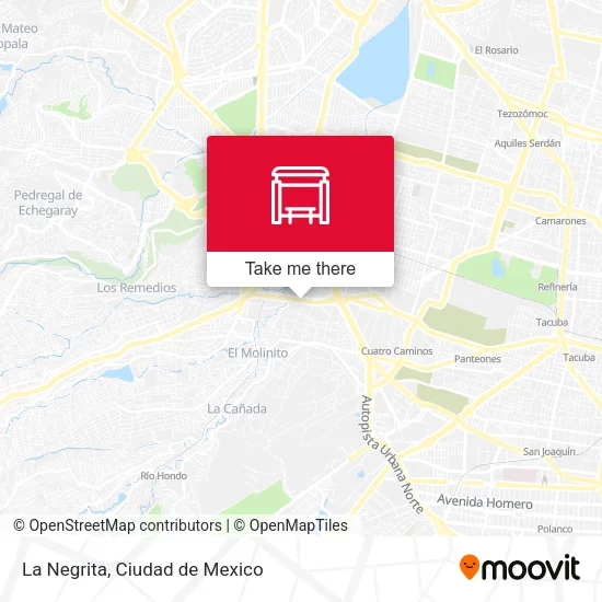 La Negrita map