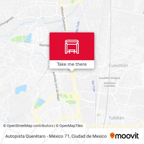 Autopista Querétaro - México 71 map