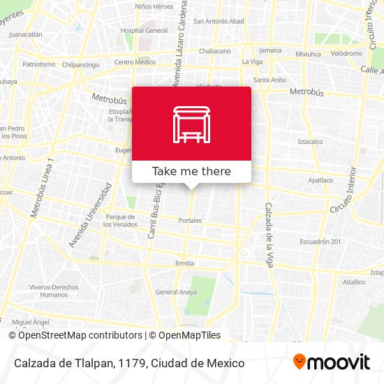 Calzada de Tlalpan, 1179 map