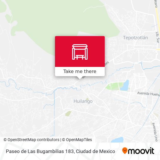 Paseo de Las Bugambilias 183 map