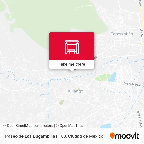 Paseo de Las Bugambilias 183 map