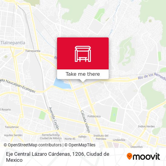 Eje Central Lázaro Cárdenas, 1206 map
