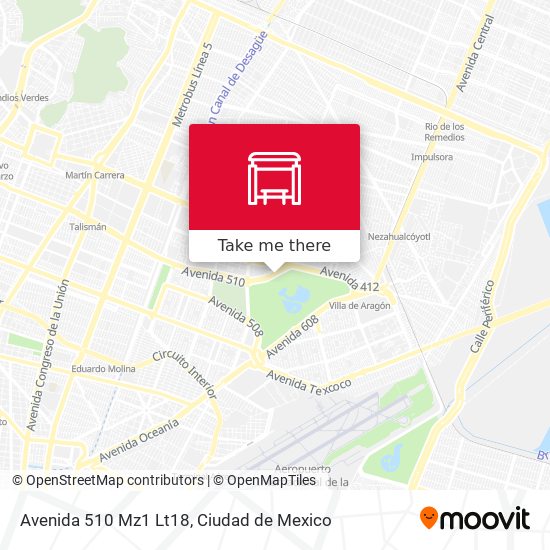 Avenida 510 Mz1 Lt18 map