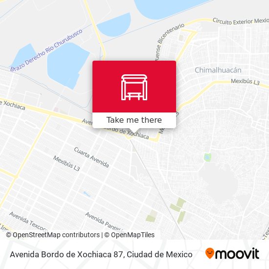 Mapa de Avenida Bordo de Xochiaca 87