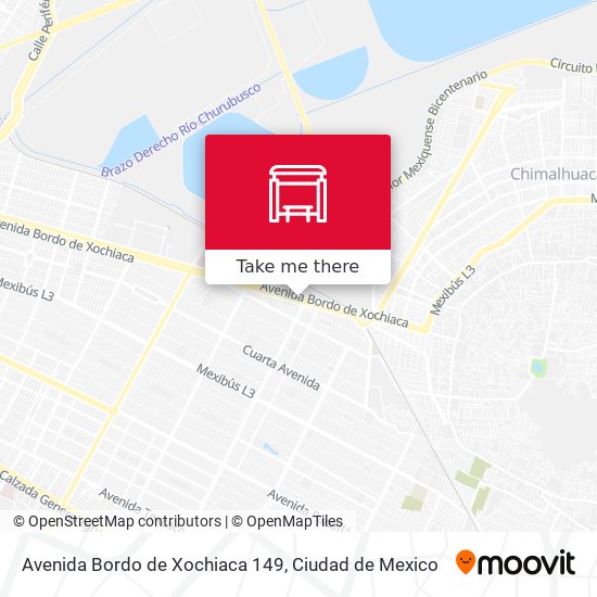 Mapa de Avenida Bordo de Xochiaca 149