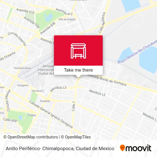 Anillo Periférico- Chimalpopoca map