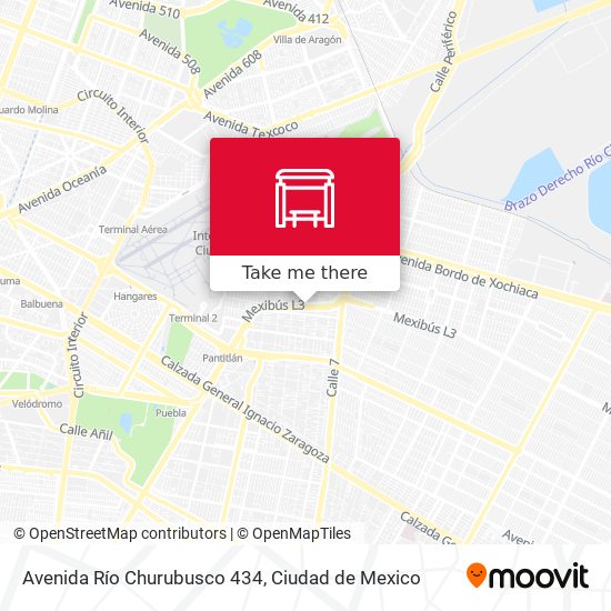 Avenida Río Churubusco 434 map