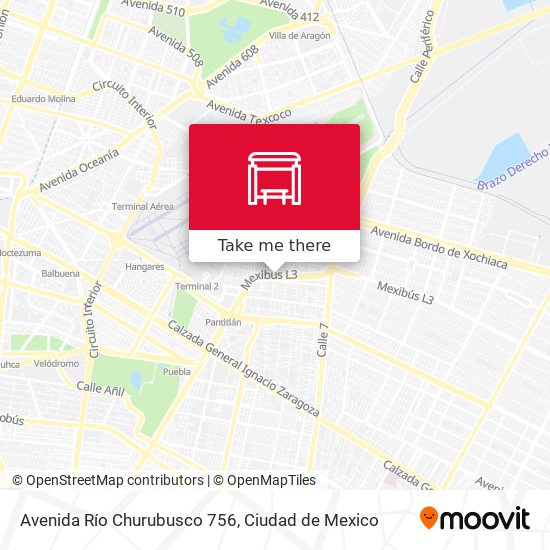 Avenida Río Churubusco 756 map