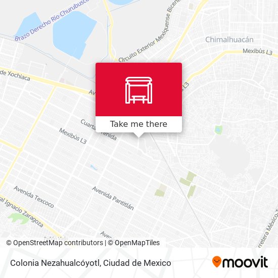 Mapa de Colonia Nezahualcóyotl