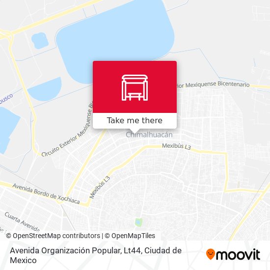 Mapa de Avenida Organización Popular, Lt44