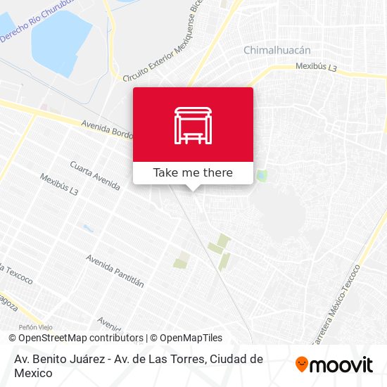 Mapa de Av. Benito Juárez - Av. de Las Torres