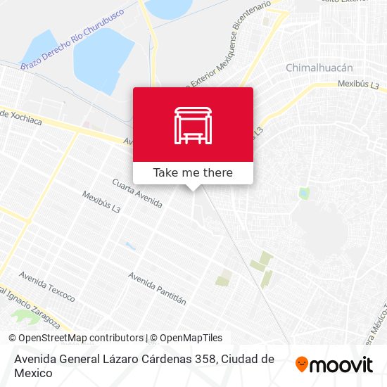 Avenida General Lázaro Cárdenas 358 map