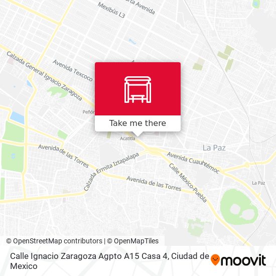 Calle Ignacio Zaragoza Agpto A15 Casa 4 map