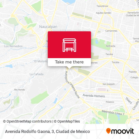 Mapa de Avenida Rodolfo Gaona, 3