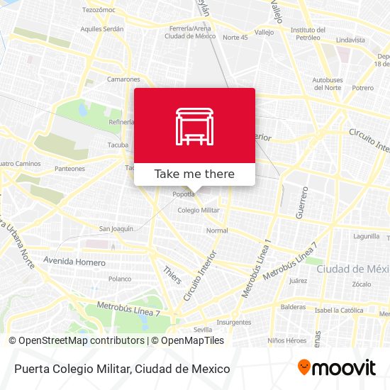 Puerta Colegio Militar map