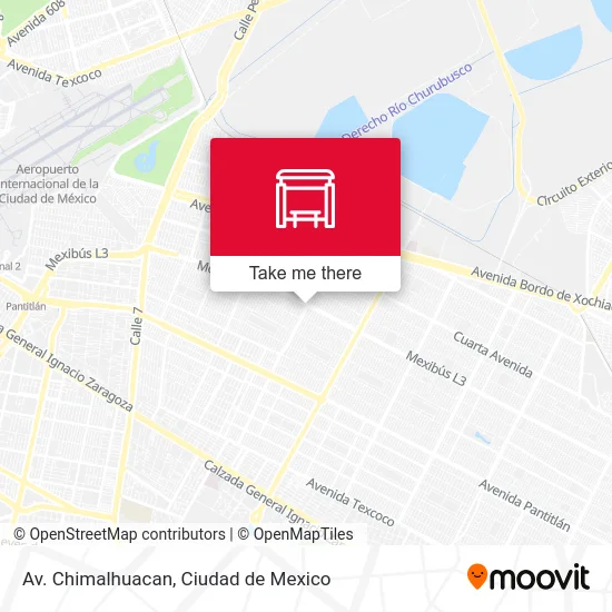 Av. Chimalhuacan map