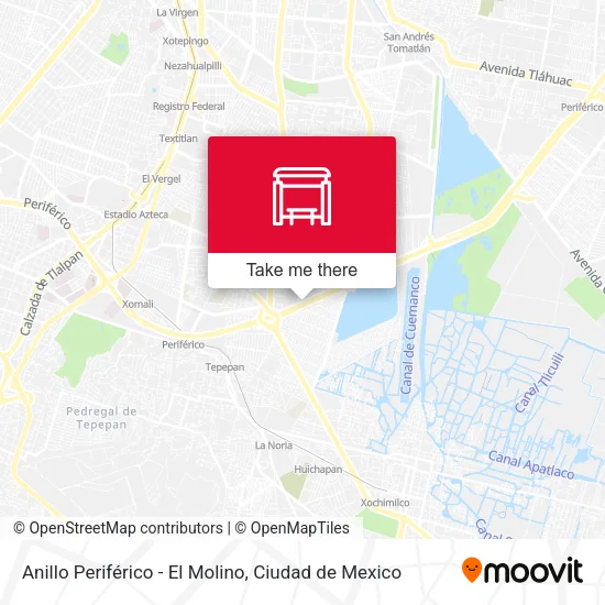 Mapa de Anillo Periférico - El Molino