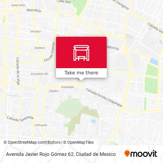 Avenida Javier Rojo Gómez 62 map