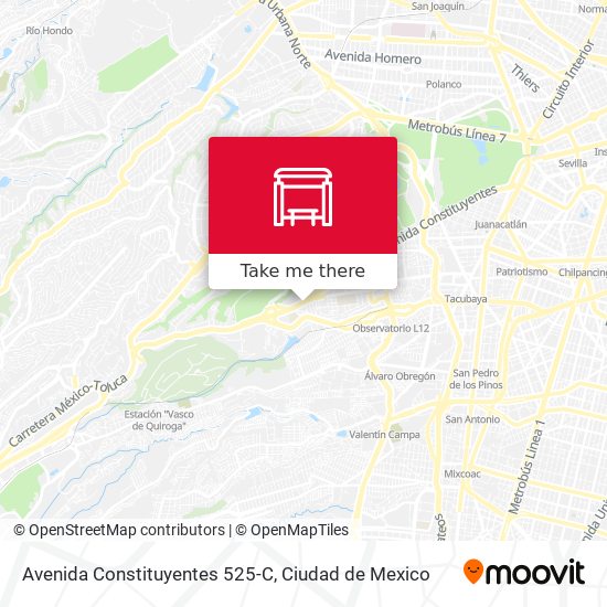 Avenida Constituyentes 525-C map