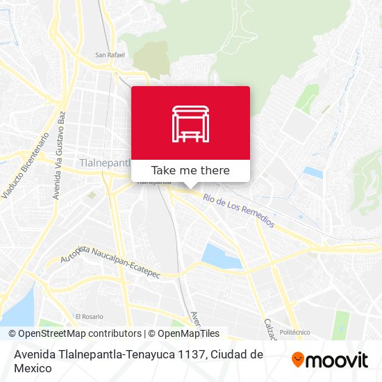 Avenida Tlalnepantla-Tenayuca 1137 map