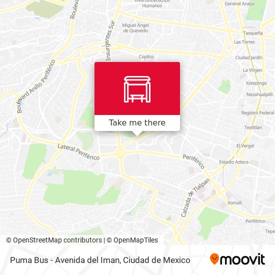 Puma Bus - Avenida del Iman map