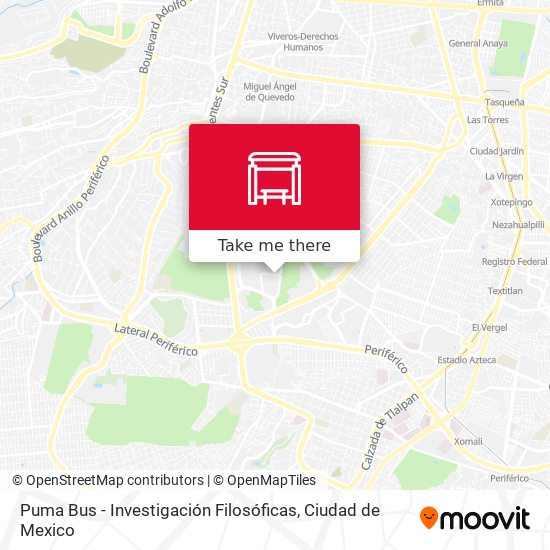 Mapa de Puma Bus - Investigación Filosóficas
