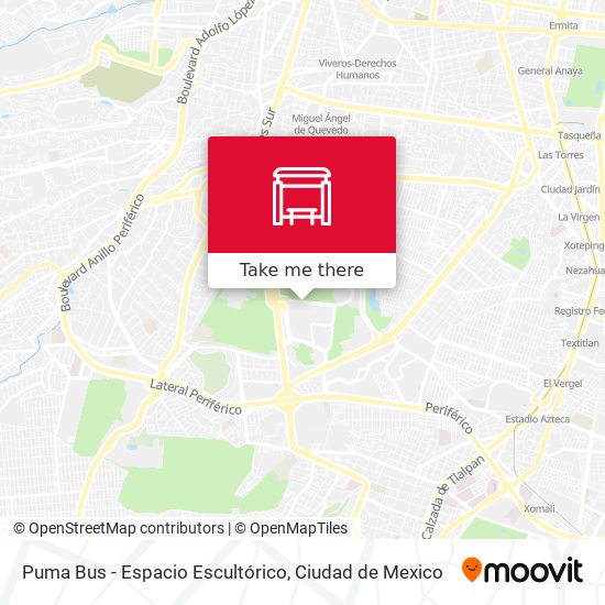 Puma Bus - Espacio Escultórico map