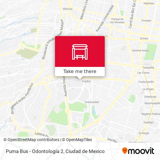 Mapa de Puma Bus - Odontología 2