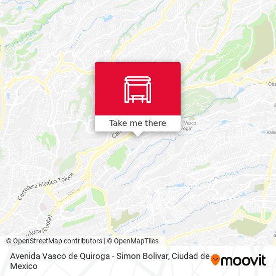 Mapa de Avenida Vasco de Quiroga - Simon Bolivar