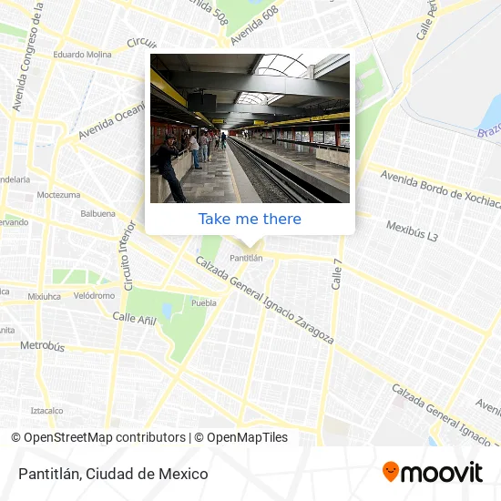 Pantitlán map