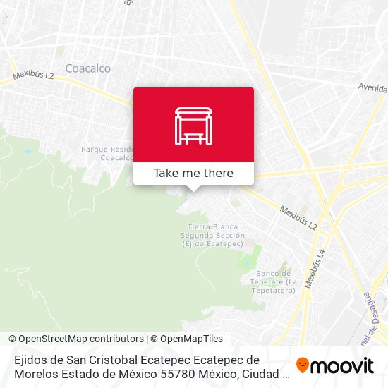 Ejidos de San Cristobal Ecatepec Ecatepec de Morelos Estado de México 55780 México map