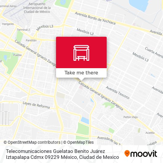 Telecomunicaciones Guelatao Benito Juárez Iztapalapa Cdmx 09229 México map