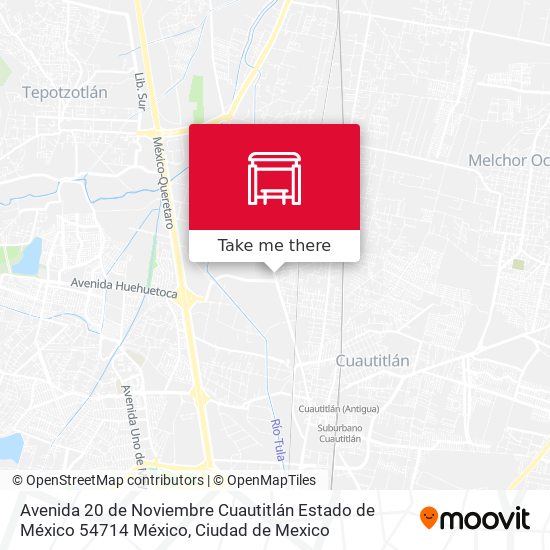 Avenida 20 de Noviembre Cuautitlán Estado de México 54714 México map