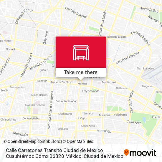 Calle Carretones Tránsito Ciudad de México Cuauhtémoc Cdmx 06820 México map