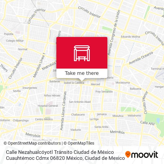 Calle Nezahualcóyotl Tránsito Ciudad de México Cuauhtémoc Cdmx 06820 México map