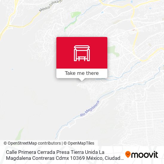 Calle Primera Cerrada Presa Tierra Unida La Magdalena Contreras Cdmx 10369 México map