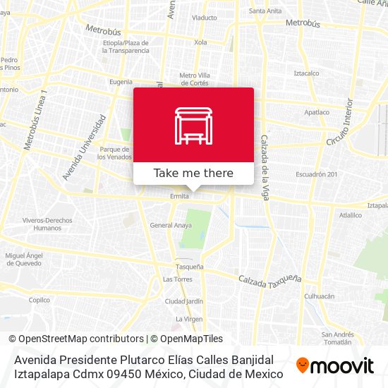 Avenida Presidente Plutarco Elías Calles Banjidal Iztapalapa Cdmx 09450 México map