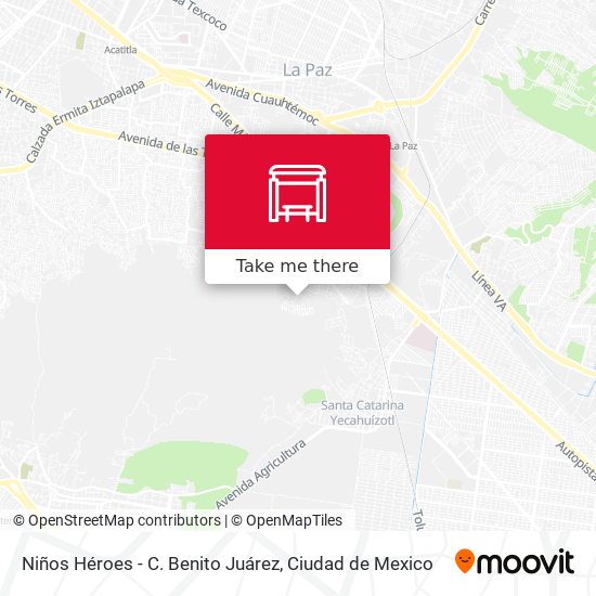 Mapa de Niños Héroes - C. Benito Juárez