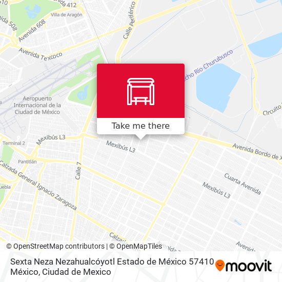 Sexta Neza Nezahualcóyotl Estado de México 57410 México map