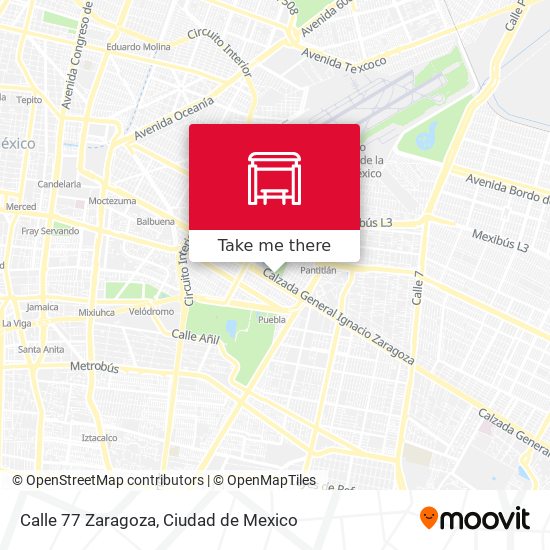 Mapa de Calle 77 Zaragoza